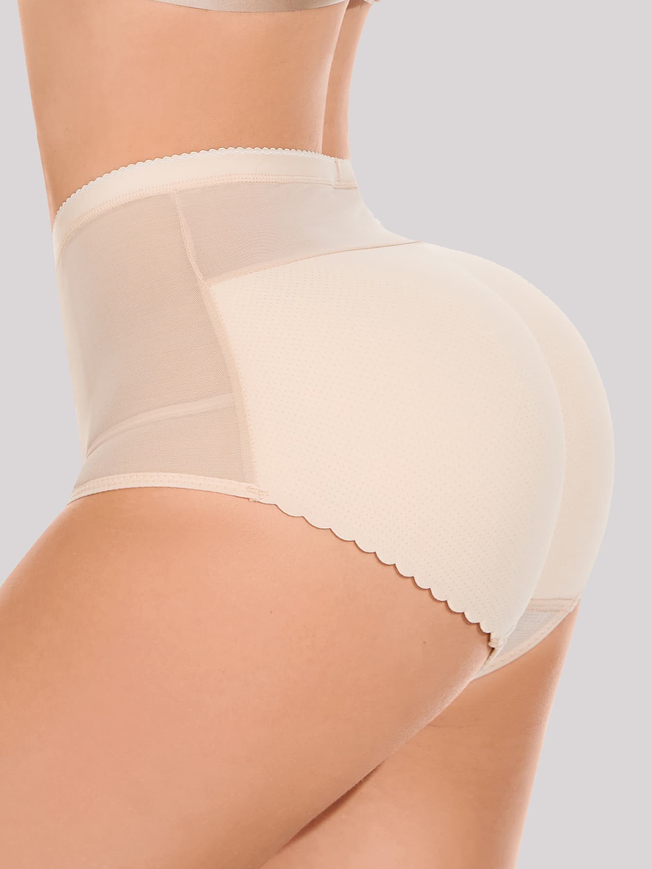 Contrast Mesh Shapewear Panty