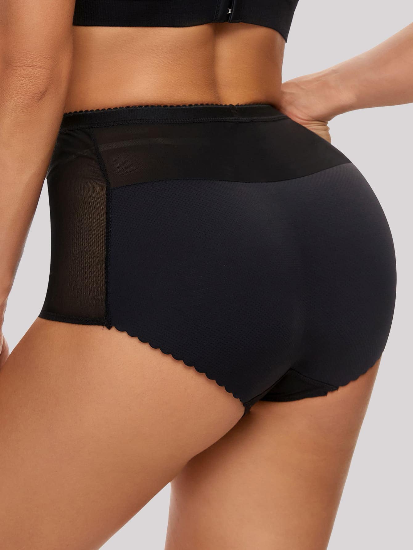 Contrast Mesh Shapewear Panty