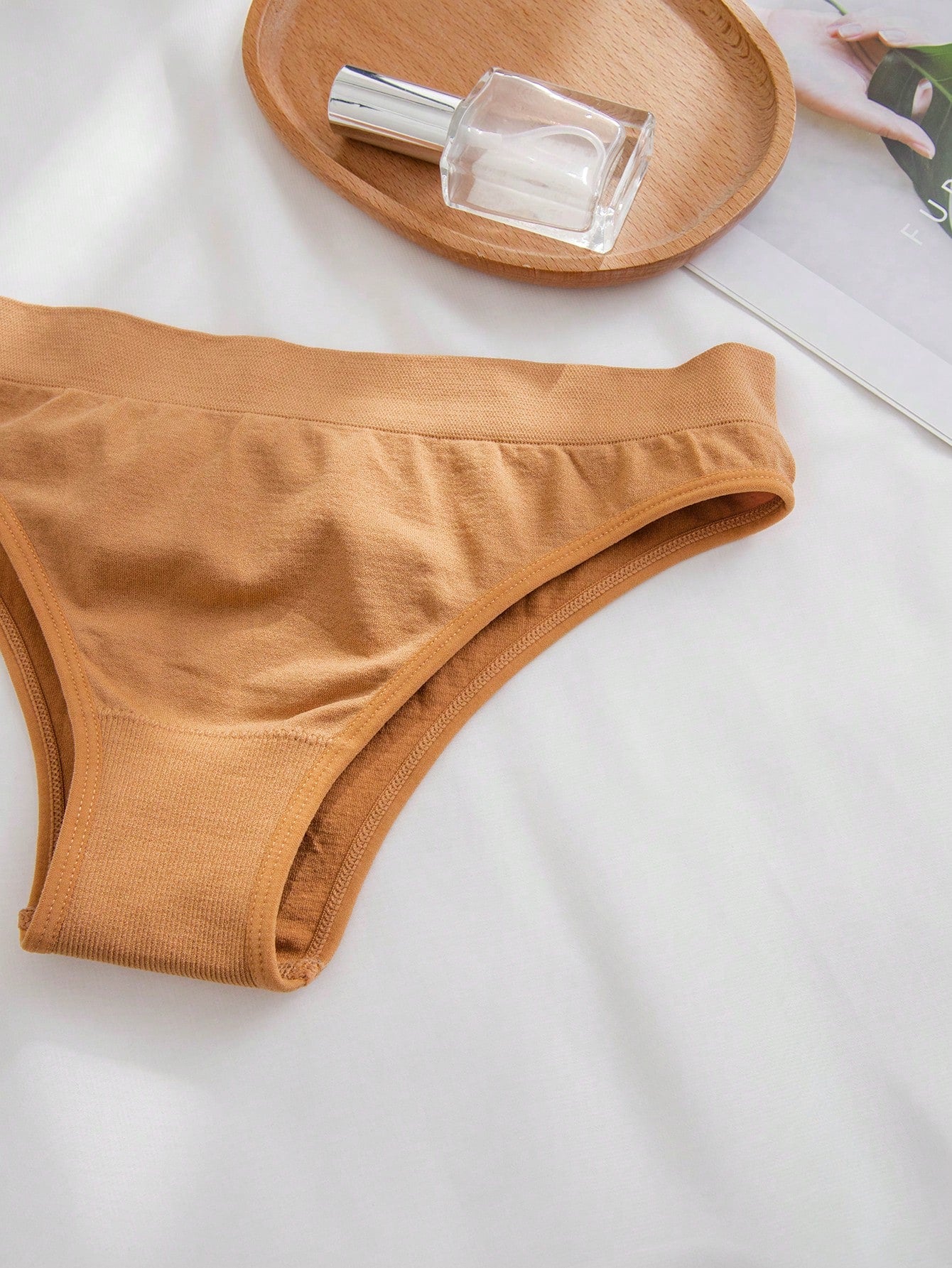 12pcs Solid Simple Panty