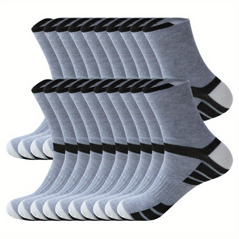 20 Pairs of Long Socks Men's Autumn and Winter Long Socks Autumn Sports Socks Men's Long Socks