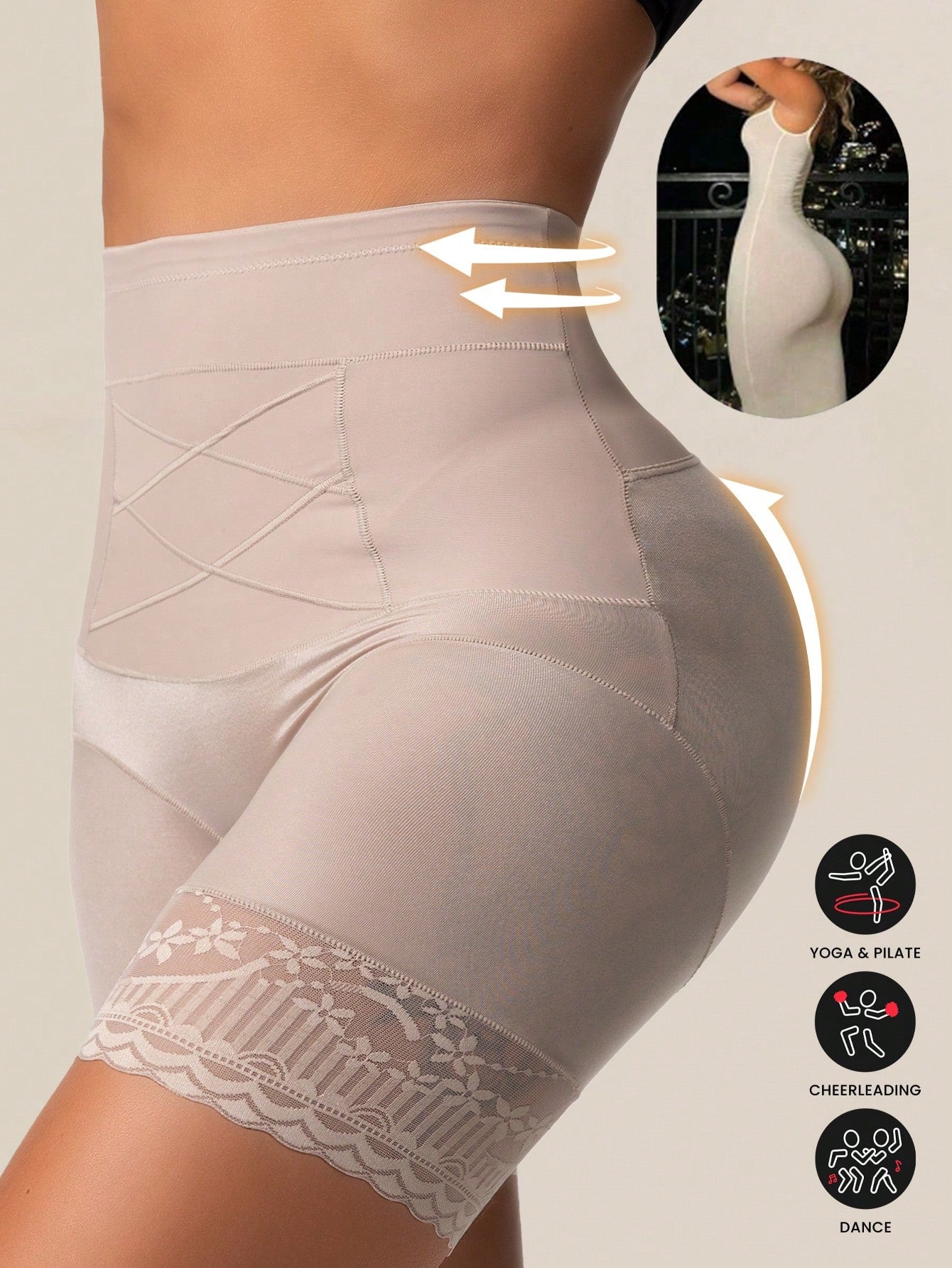 1Pc Seamless High Waist Shaping Panties Women's Slimming Tummy Control Waist Trainer Body Shaper Shapewear Panty Women's Underwear Sheath Flat Belly Woman Lingerie Butt Lifter