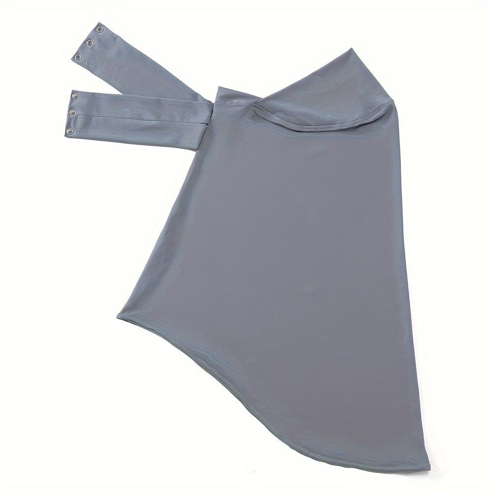 1pc Women's Quick-Dry Sweat Cloth Sports Convenient Headscarf with Tie and Button SPORTS HIJABS