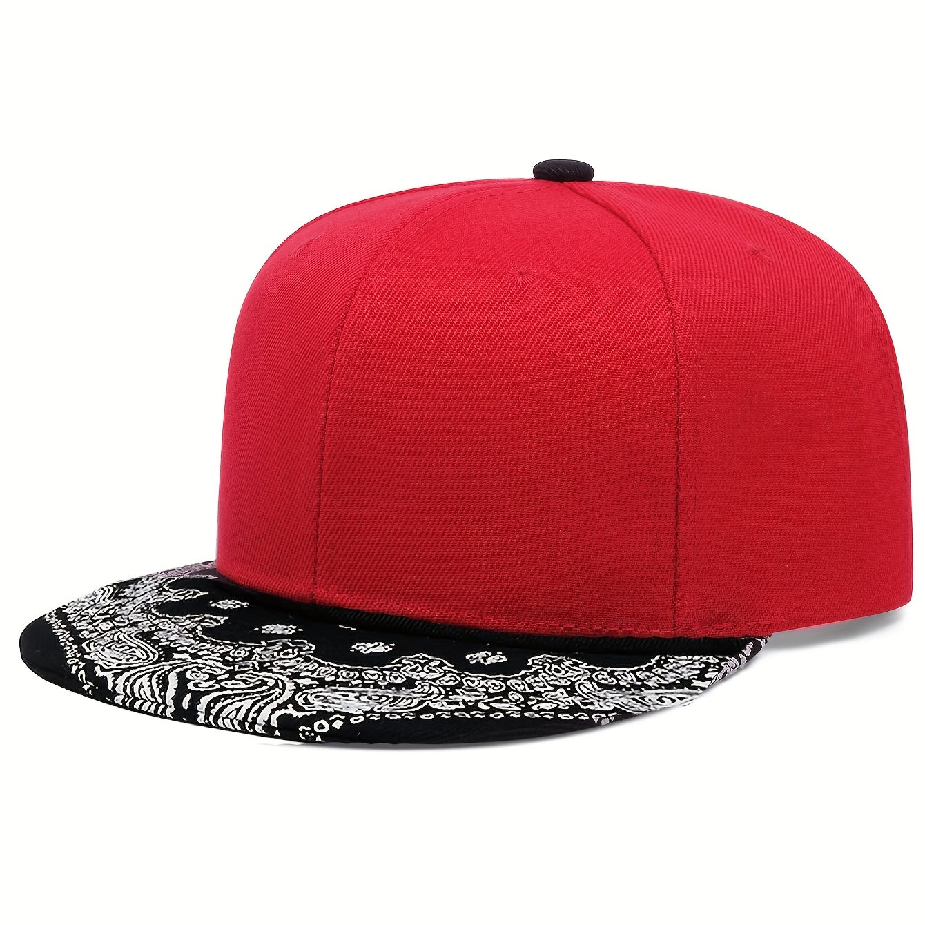 1pc Men's Versatile Solid Color Flat Brim Hat, Ideal Choice For Gifts