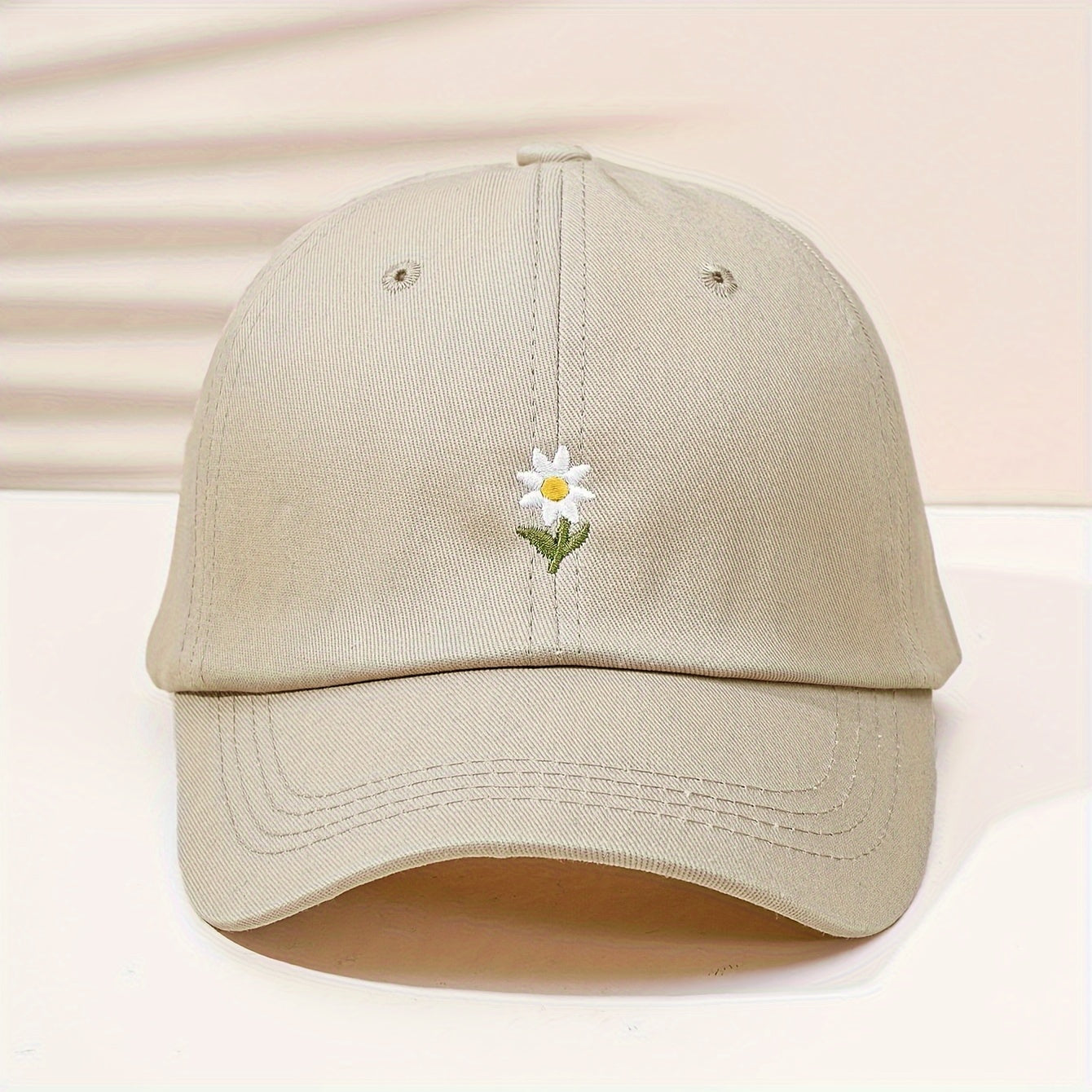 1pc/2pcs Embroidered Floral Soft Top Baseball Cap Unisex Breathable Adjustable Golf Hat for Women, Summer Fashion Curved Brim Y2K Couple Style