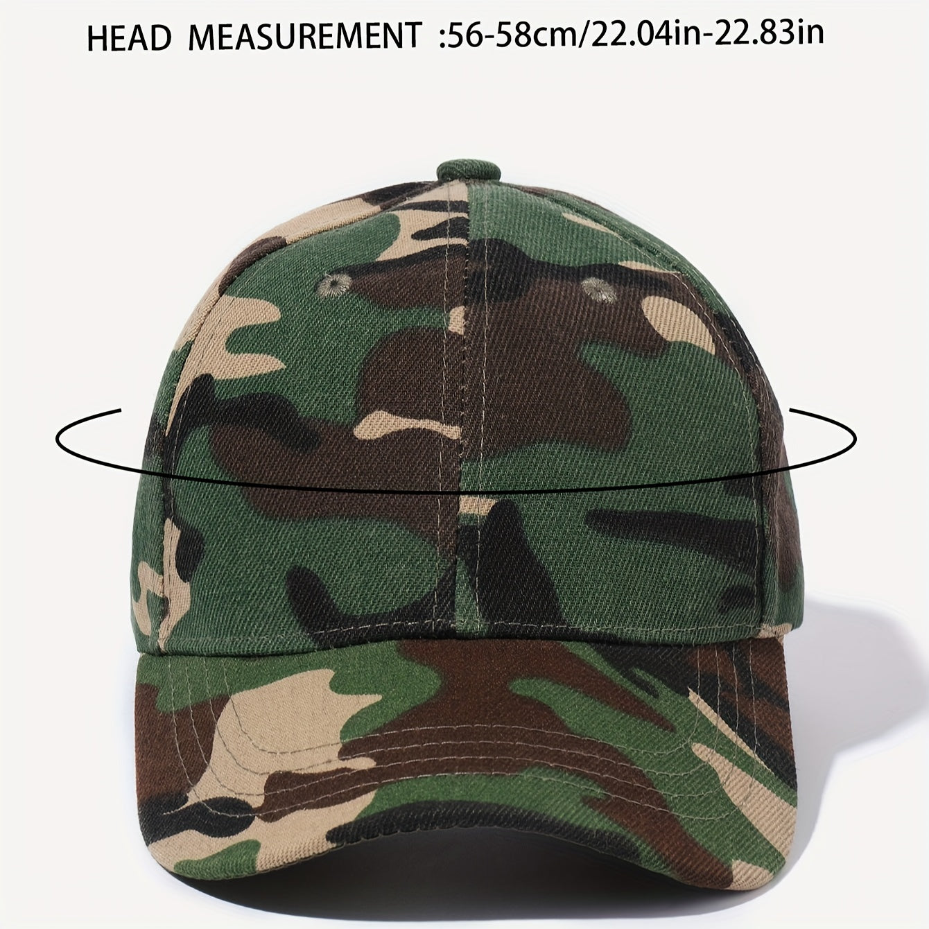 1pc Camouflage Baseball Cap - Adjustable Snapback, Breathable & Lightweight for Outdoor Activities, Casual Style, Hand Wash or Dry Clean, Outdoor Headwear | Camouflage Pattern | Lightweight Hat