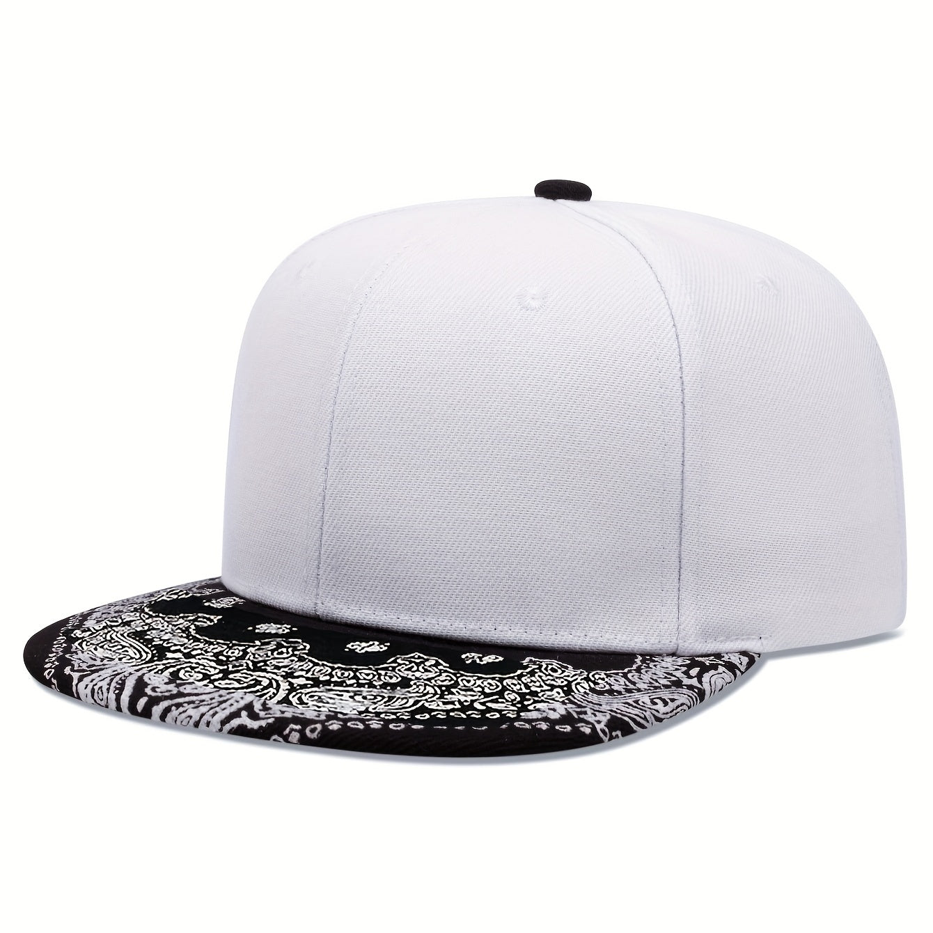 1pc Men's Versatile Solid Color Flat Brim Hat, Ideal Choice For Gifts