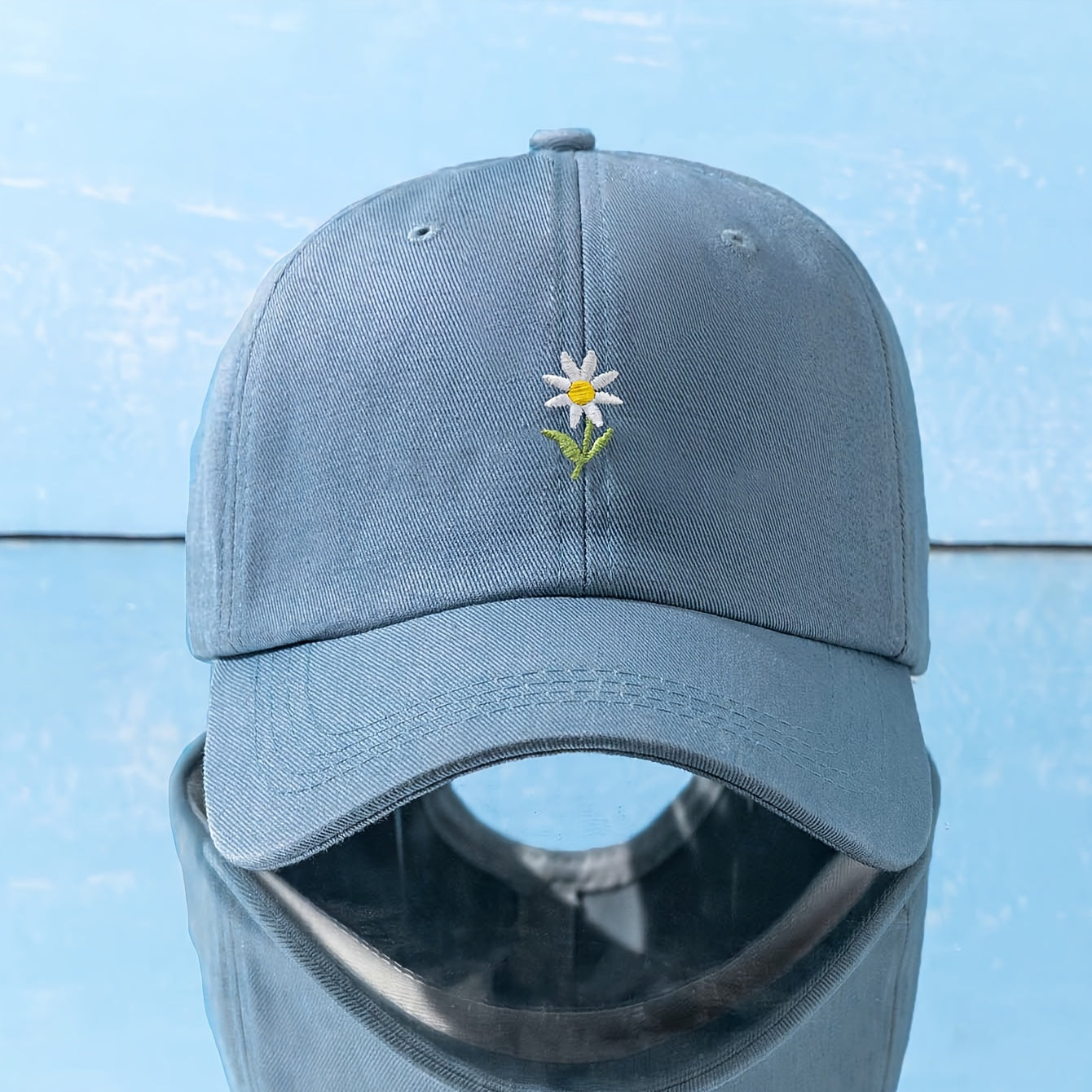 1pc/2pcs Embroidered Floral Soft Top Baseball Cap Unisex Breathable Adjustable Golf Hat for Women, Summer Fashion Curved Brim Y2K Couple Style