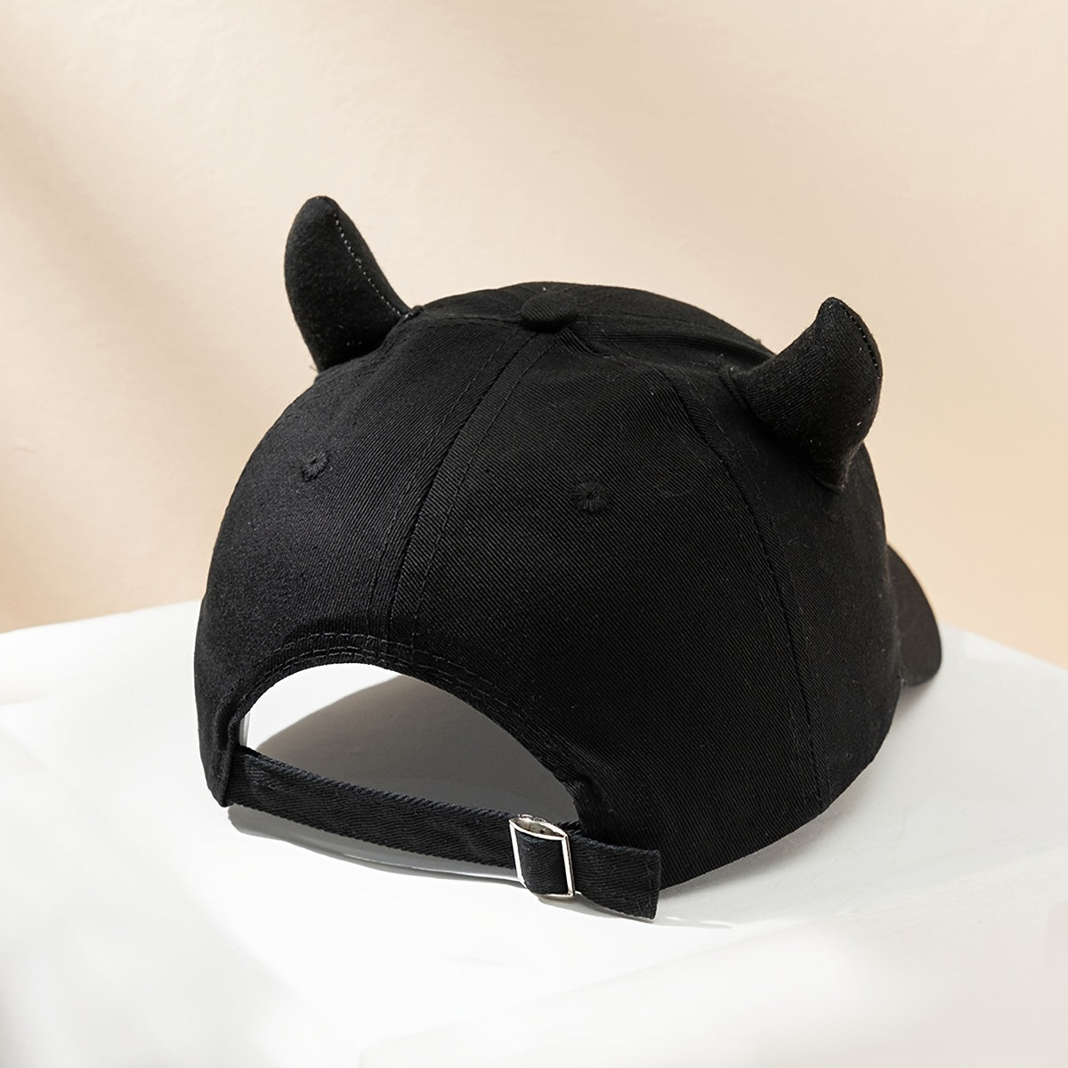 1pc Popular Fashion Personality Men's Horn Baseball Cap Lovers Hat