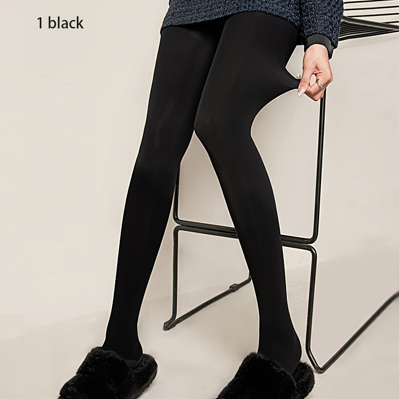 1/2pcs of spring and summer pantyhose spring and autumn thickened pantyhose velvet and fleece heat can be worn outside with versatile thick black autumn and winter warm leggings