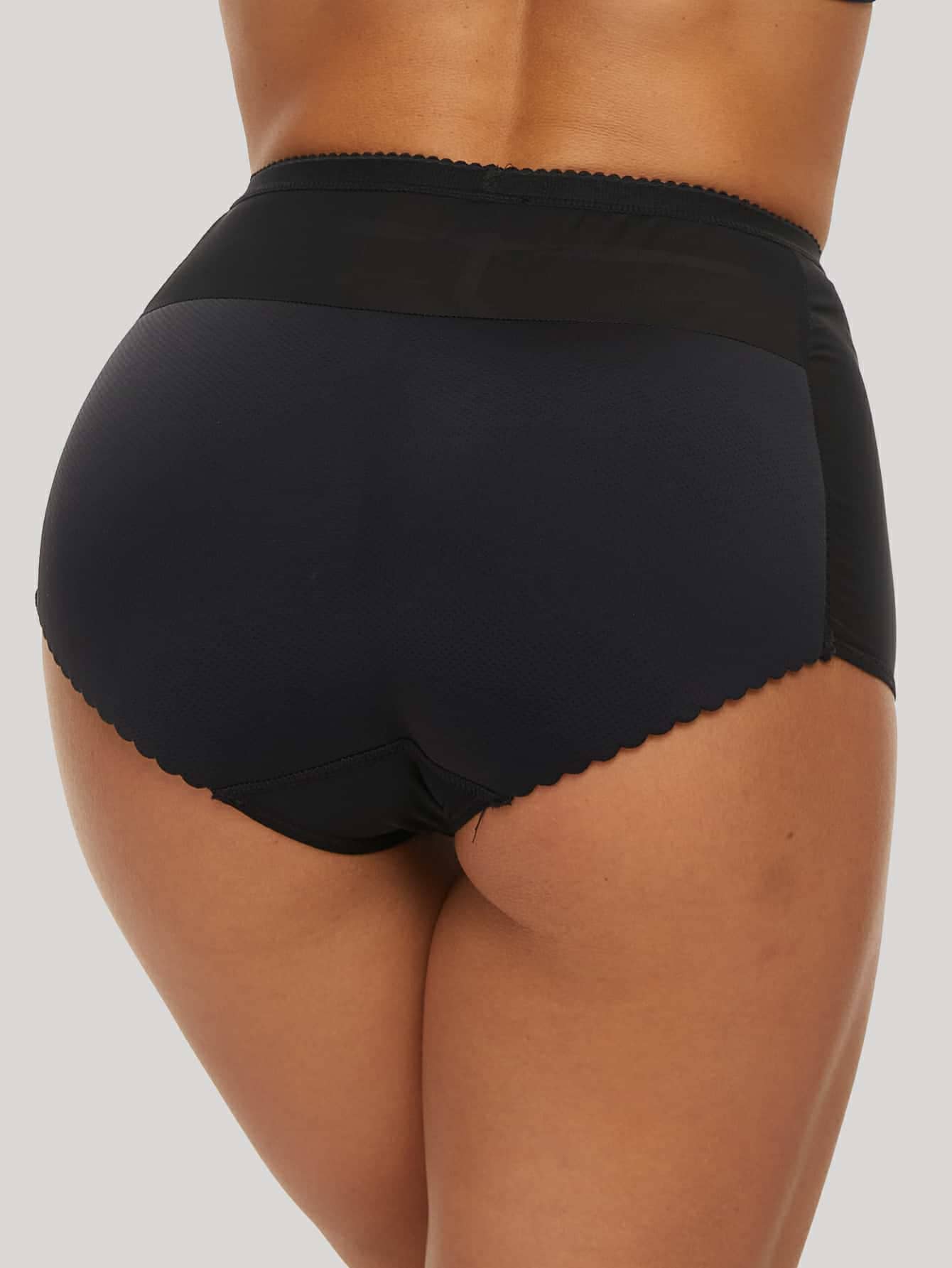 Contrast Mesh Shapewear Panty
