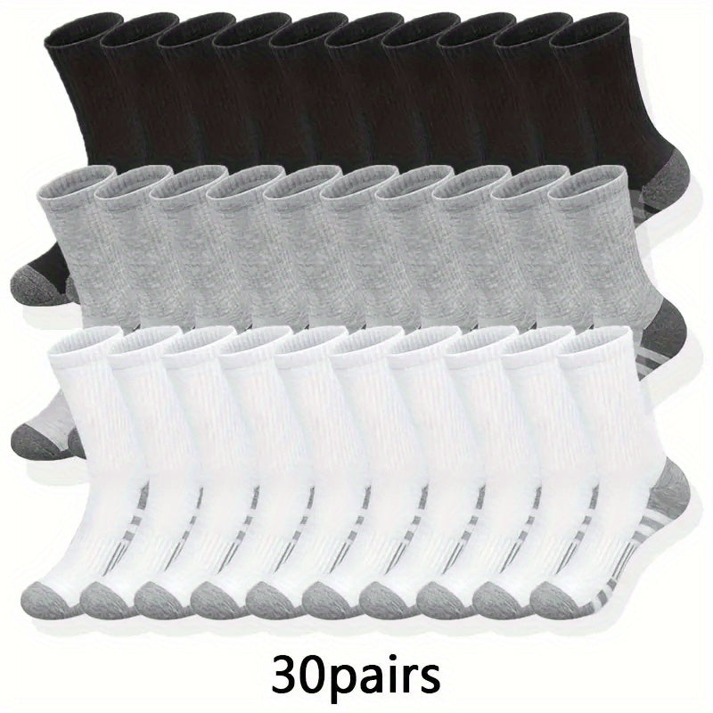 [Men's long socks] 10/30 pairs of Men's long knee-high socks | Autumn and winter sports socks - cheap