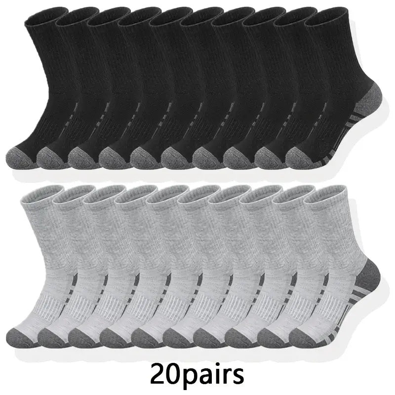[Men's long socks] 10/30 pairs of Men's long knee-high socks | Autumn and winter sports socks - cheap