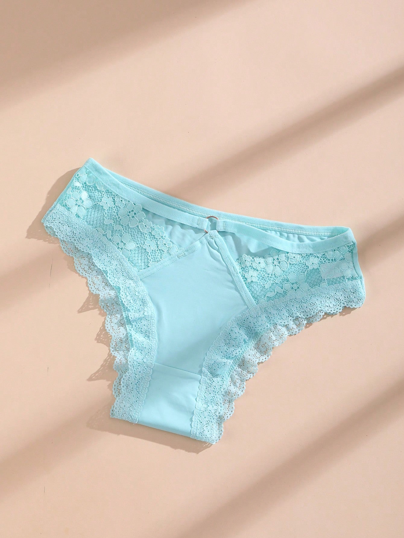 10 PCS Women's Sexy Ice Silk Bikini Panties Lace Hollow Out Briefs Comfortable And Breathable Lingerie