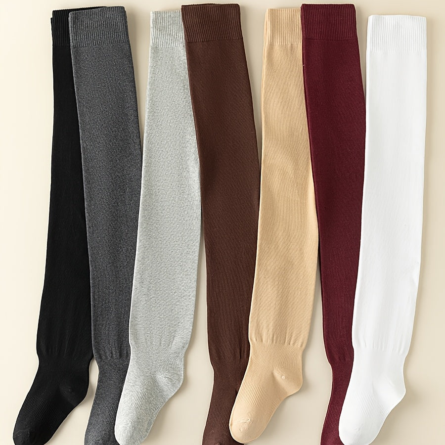 1 Pair - Extra Large Over-the-Knee Socks for Men, Long Tube Socks with Glue-Adhesive Toe to Prevent Slipping, High-Thigh Socks