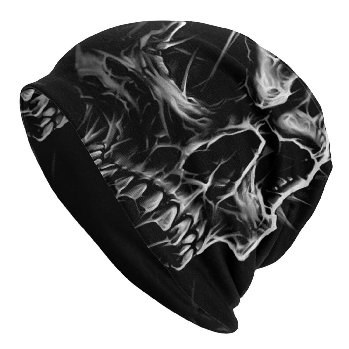 1pc Gothic Skull Bonnet Hats Men' Thin Windproof Skullies Beanies Hat For Autumn Spring, Ideal choice for Gifts