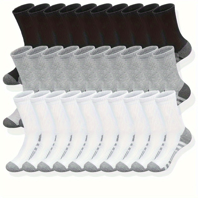 [Men's long socks] 10/30 pairs of Men's long knee-high socks | Autumn and winter sports socks - cheap