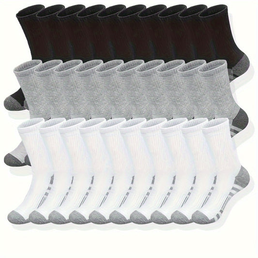 [Men's long socks] 10/30 pairs of Men's long knee-high socks | Autumn and winter sports socks - cheap