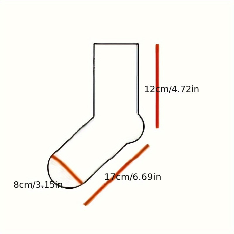 10 Pairs Simple Solid Socks, Soft & Comfy All-match Mid Tube Socks, Women's Stockings & Hosiery
