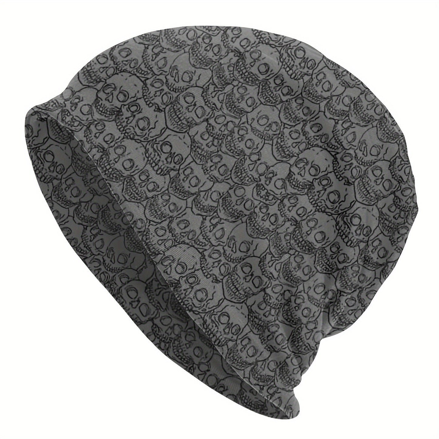1pc Gothic Skull Bonnet Hats Men' Thin Windproof Skullies Beanies Hat For Autumn Spring, Ideal choice for Gifts