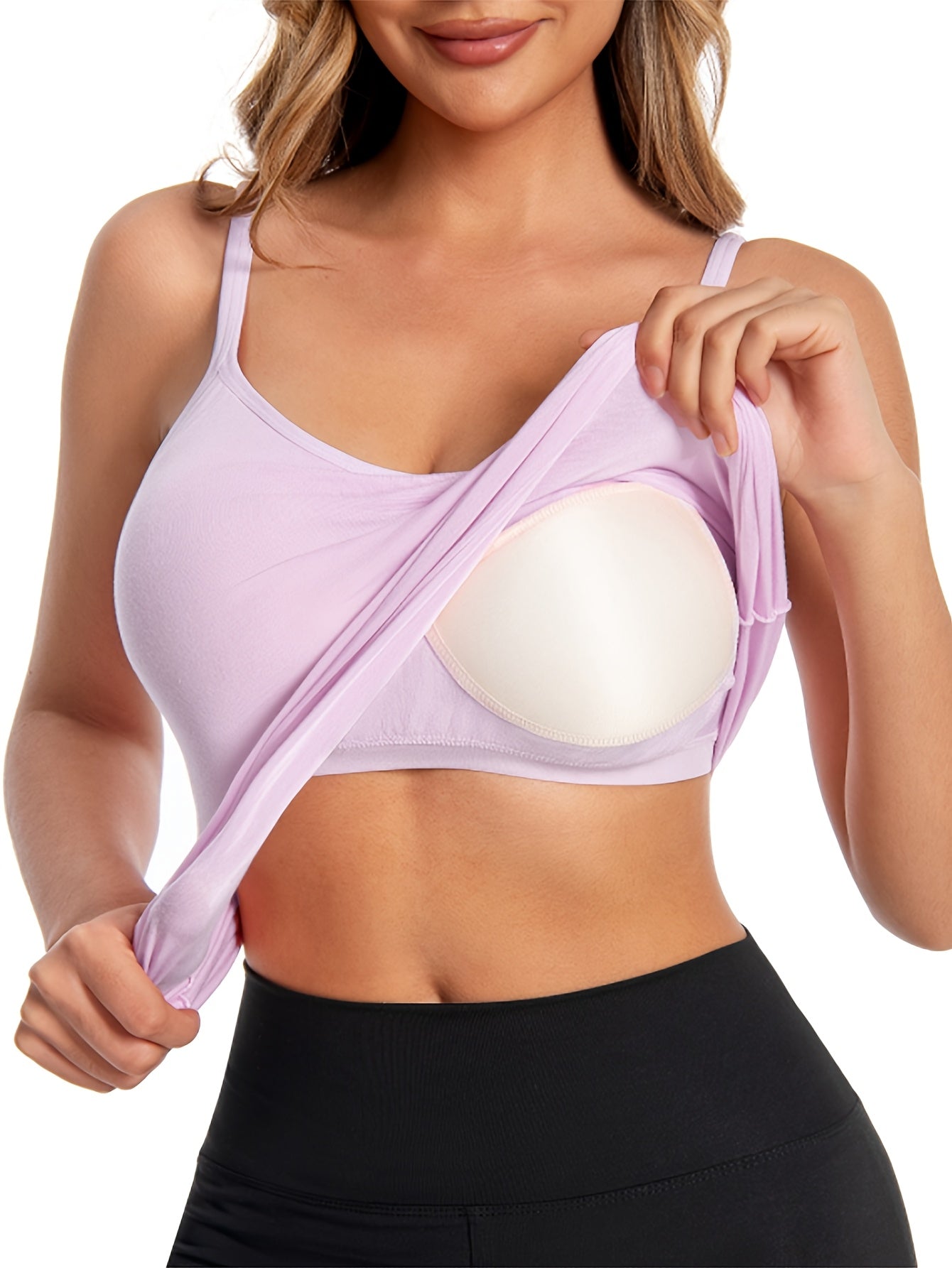 [Padded Bralette] Women's Padded Bralette Camisole | Wearable Vest Home Casual Base Layer Tank Top