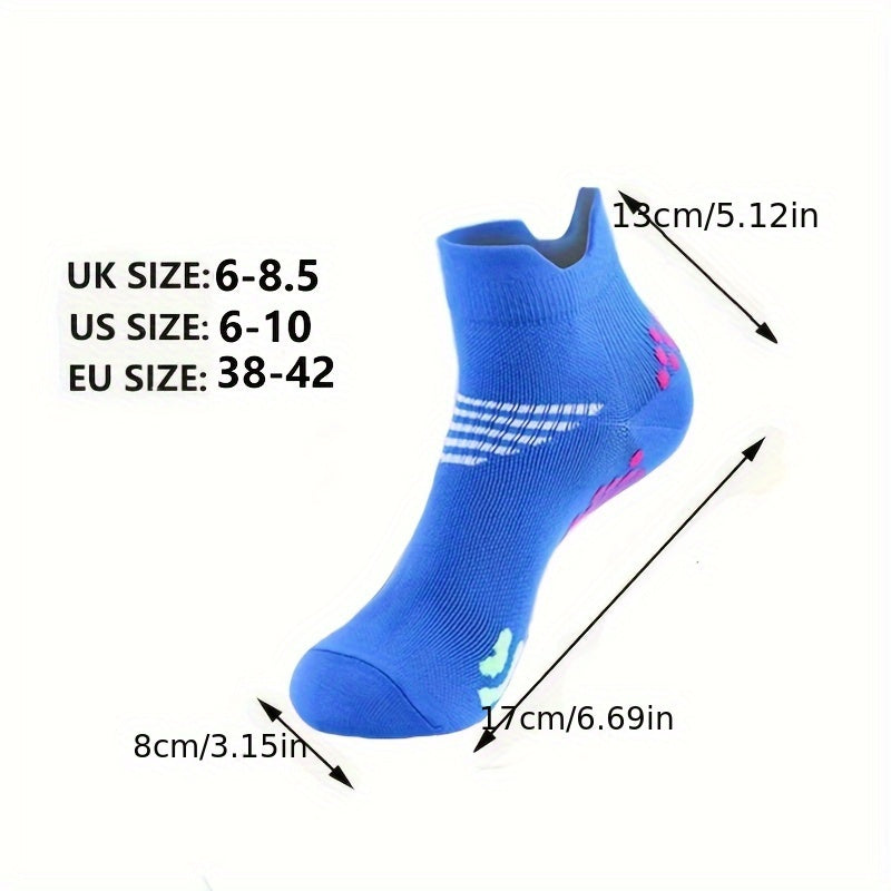 10 Pairs Men's Athletic Compression Socks - Anti-Foam, Breathable & Anti-Slip Arch - Multi-Color Options (White/Black/Blue/Orange/Pink/Navy/Red/Grey/Purple/Beige) - 93% /7% Spandex - Ergonomic Fit for Running, Gym, Training, Marathon - Multi-Color Options