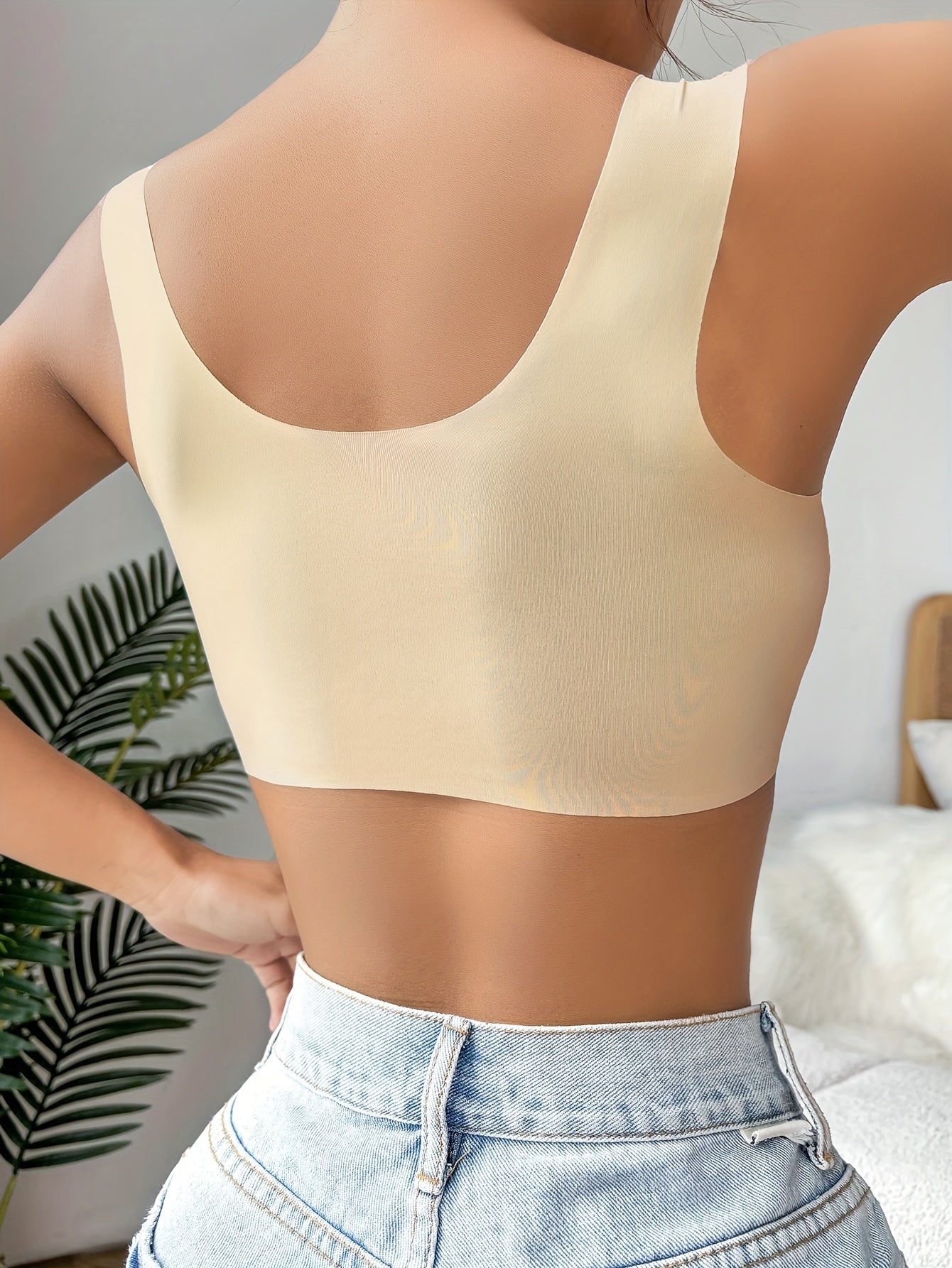 [Elegant Wireless Push-Up Bra] Wireless Push-Up Bra for Women - No Underwire, Soft Pink Lace Front Closure, Non-Detachable Padding | Breathable, Strapless, Comfortable & Elegant for Everyday & Formal Wear - Seamless, Lightweight, Supportive Undergarment