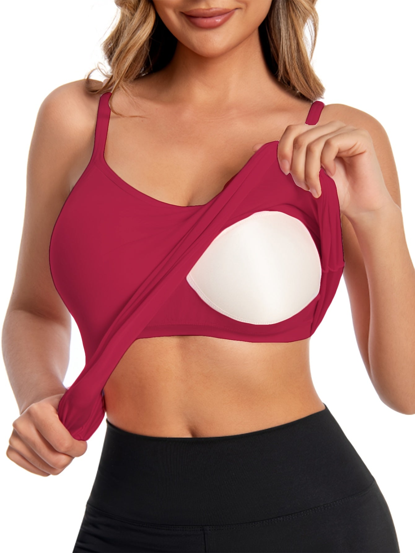 [Padded Bralette] Women's Padded Bralette Camisole | Wearable Vest Home Casual Base Layer Tank Top