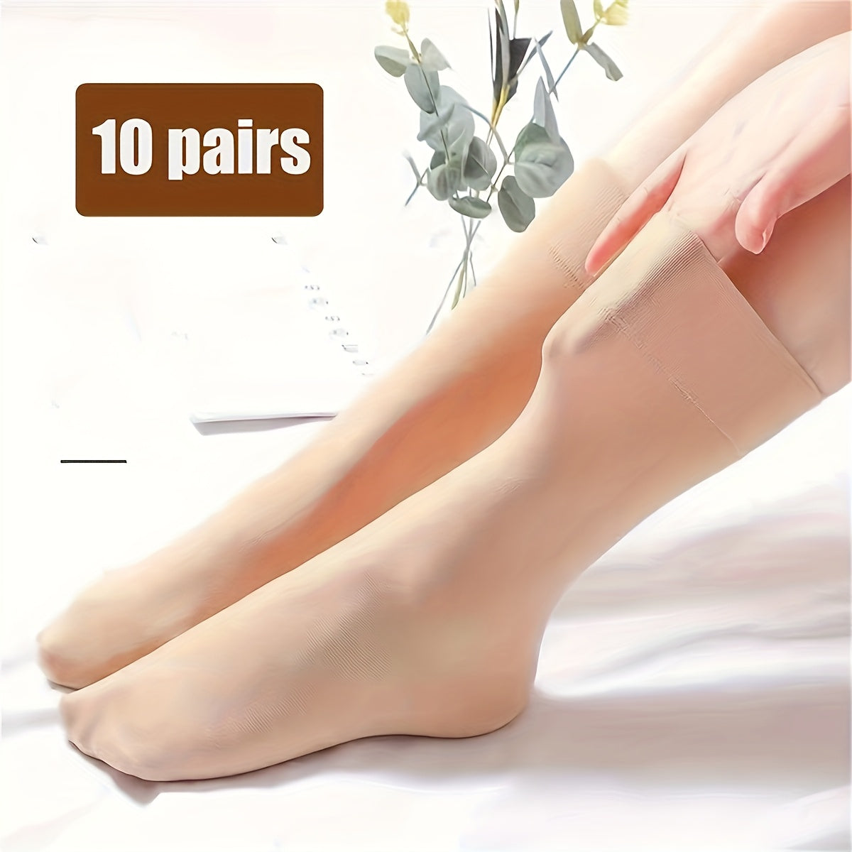 [Elegant Mesh Socks] 5/10 Pairs Elegant Mesh Short Socks | Soft Breathable Elastic Ribbed Cuff, Durable Solid Color Casual & Athletic Socks for Casual Attire, Versatile Unisex Socks, Simple Sock Design, Comfortable Fit Socks