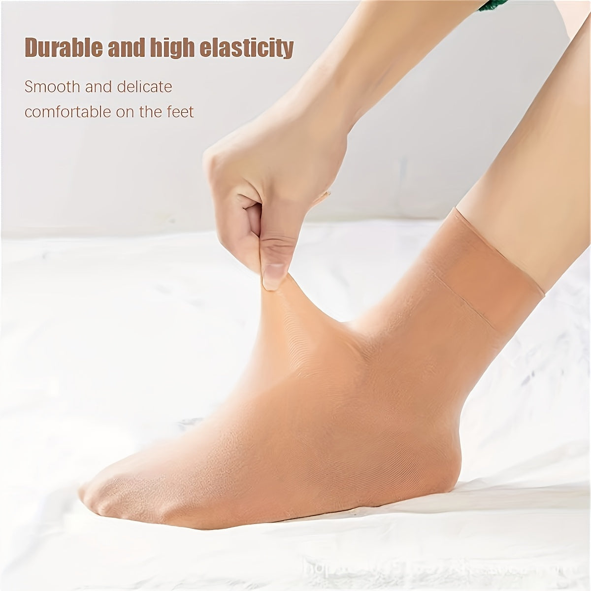 [Elegant Mesh Socks] 5/10 Pairs Elegant Mesh Short Socks | Soft Breathable Elastic Ribbed Cuff, Durable Solid Color Casual & Athletic Socks for Casual Attire, Versatile Unisex Socks, Simple Sock Design, Comfortable Fit Socks