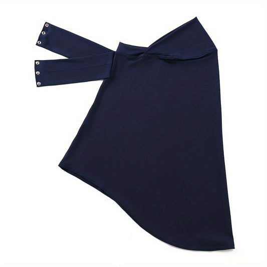 1pc Women's Quick-Dry Sweat Cloth Sports Convenient Headscarf with Tie and Button SPORTS HIJABS